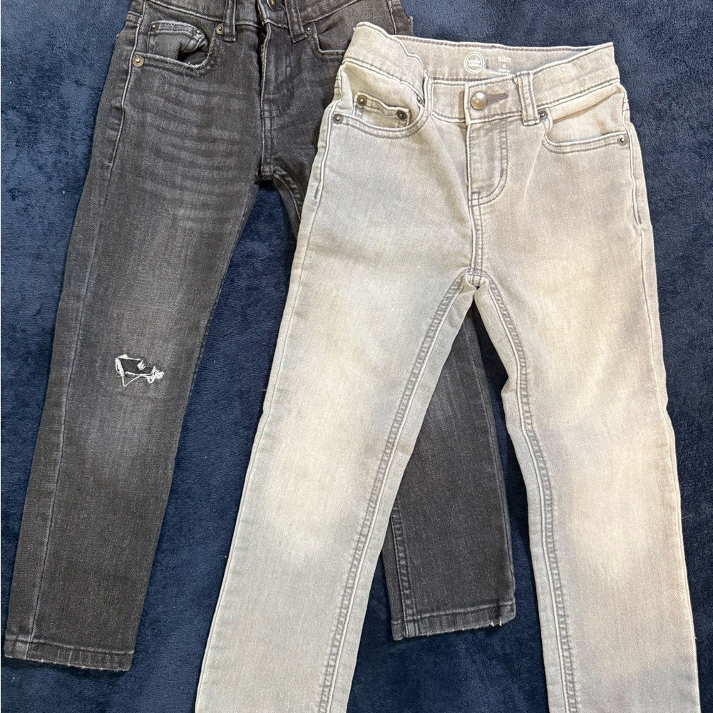 Bundle Deal Wonder Nation Kids Jeans - Black and Gray
